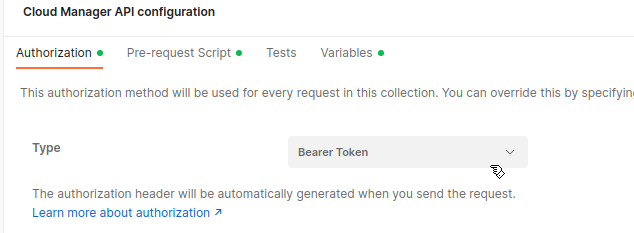 Step 3: Select Bearer Token